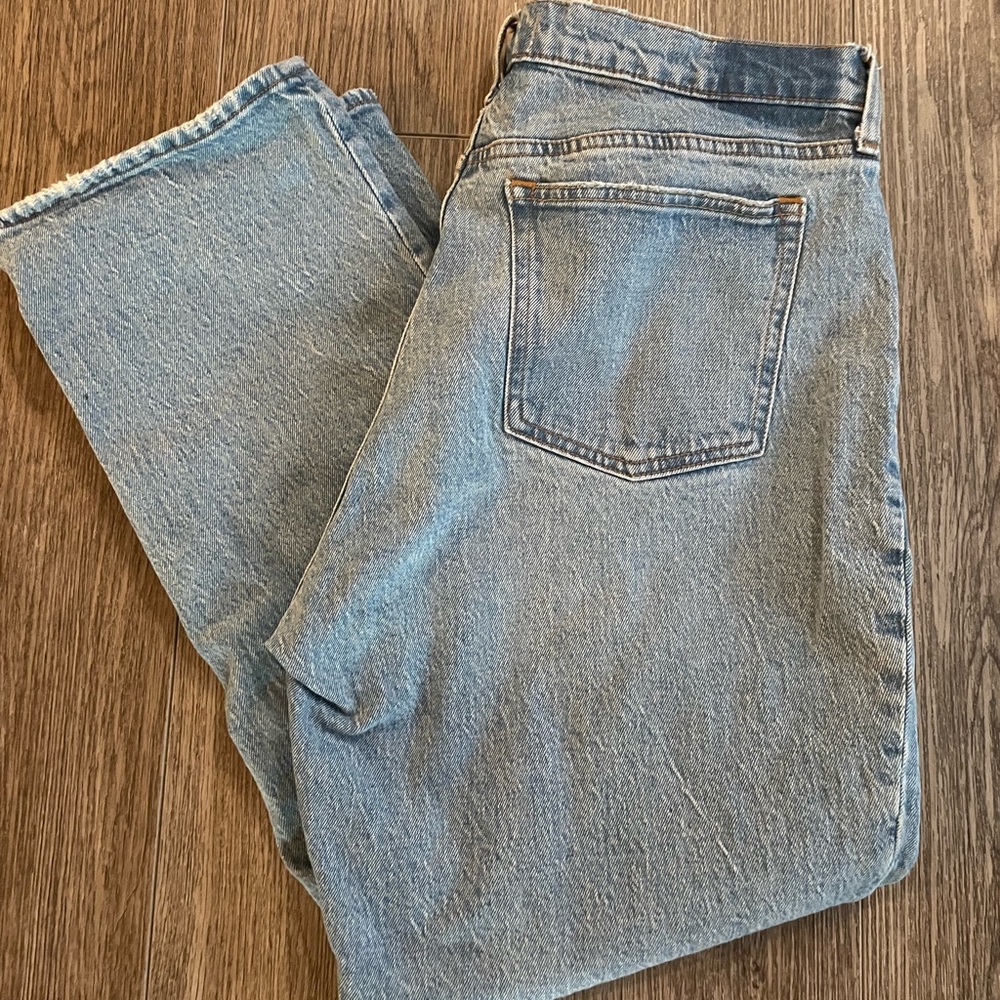 Abercrombie & Fitch Light Blue Women's Straight Leg Jeans - Picture 2 of 4